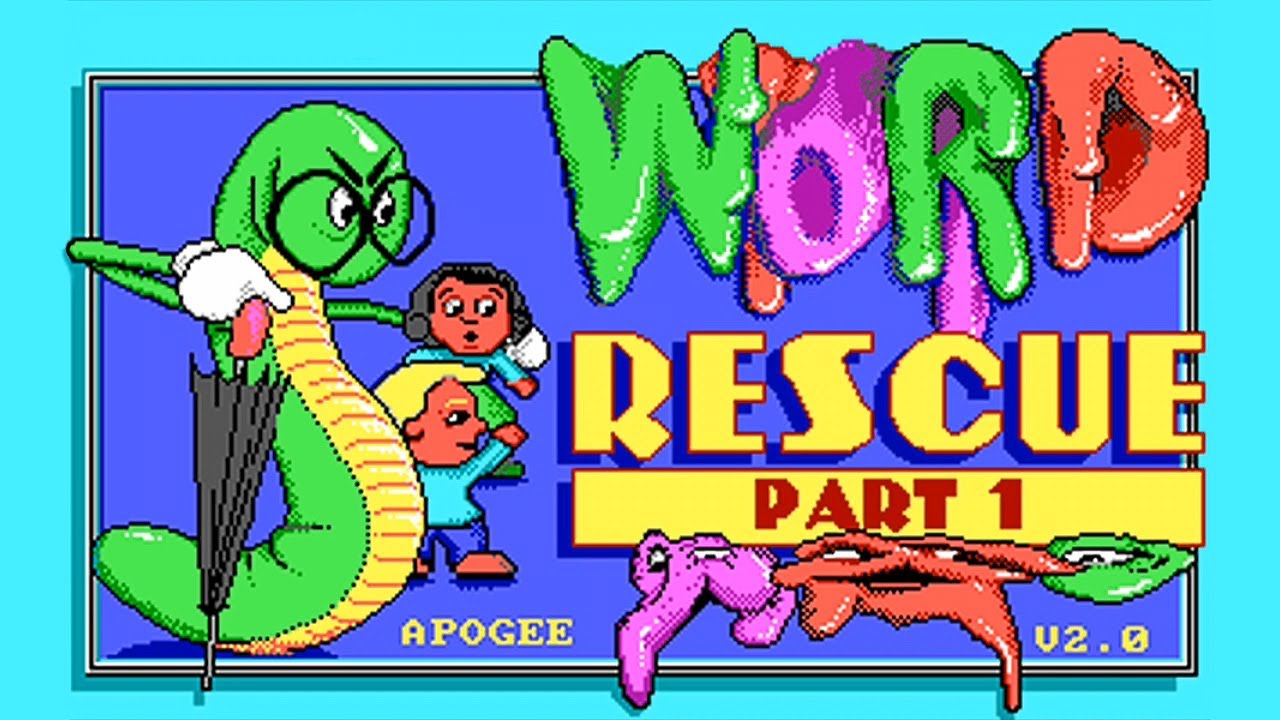 word rescue dos game